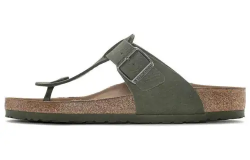 Birkenstock Medina Vegan Slip Resistant Flip Flops Men's Green