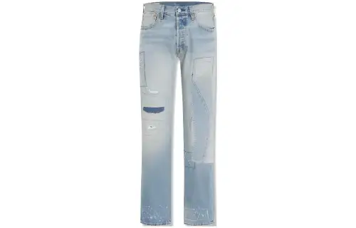 Levis Jeans Men's Light Blue Moderate Straight Fit Pants