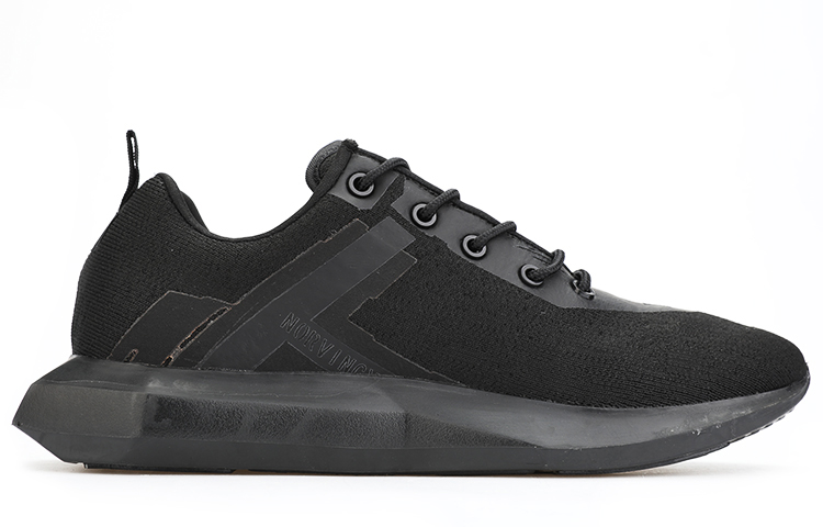 NORVINCY Fabric Abrasion Resistant Slip Resistant Low top Running Shoes Unisex Black