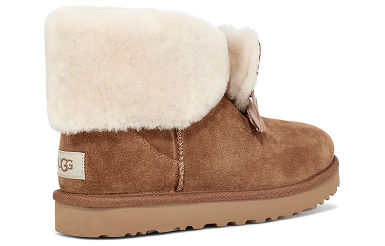 Женские сапоги UGG CLASSIC MINI (коричневые) — 栗子棕 — фото 4