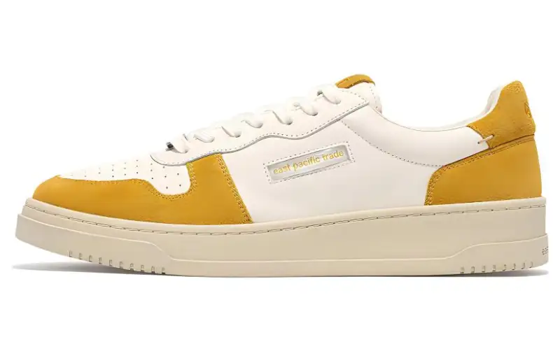 East Pacific Trade Comfortable Round Toe Slip Resistant Low top Skateboard Shoes Unisex Yellow