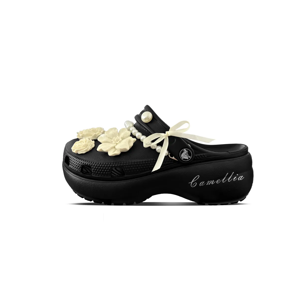 Crocs Classic Clog EVA Clogs Women's Beige Black
