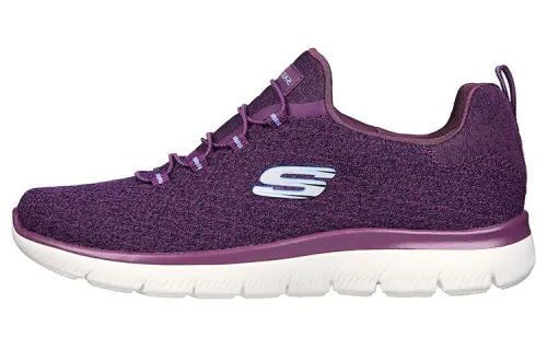 Skechers Summits New Vibe Fabric Low top Casual Shoes Purple