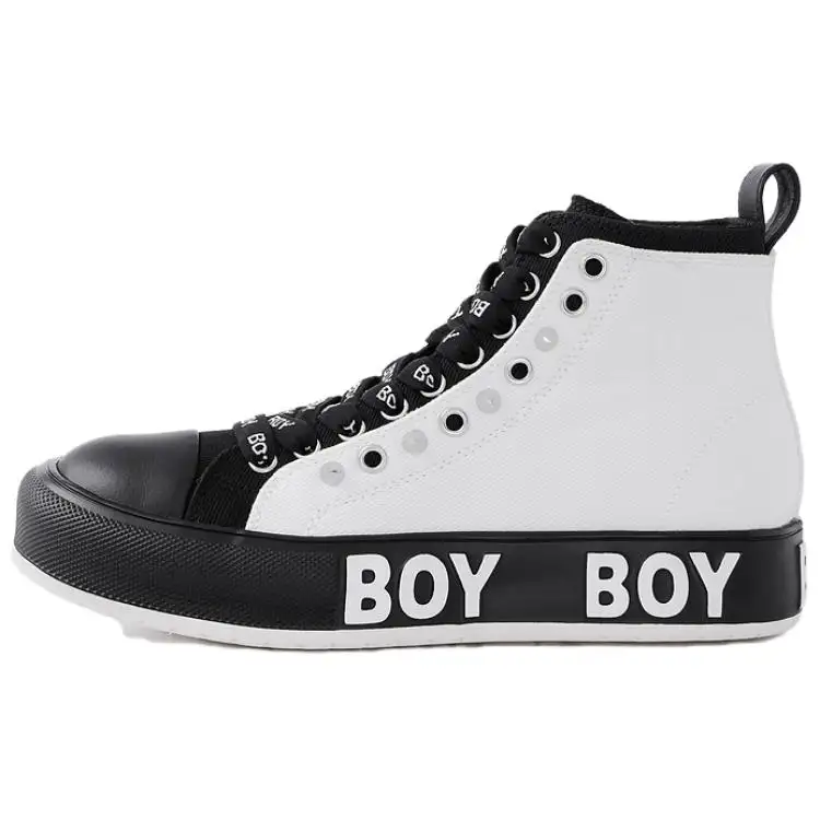 Boy London High top Skateboard Shoes Unisex White