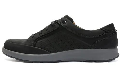 Clarks Un Trail Form Cow Leather Stylish Skateboarding Shoes Men's Black