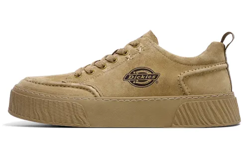Dickies Pigskin Coverage Low top Skateboard Shoes Men's Yellow Brown
