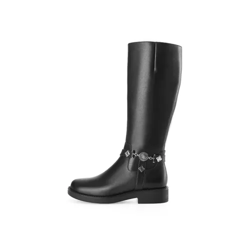 D FUSE SCANDINAVIA Cow Leather Knee high Boots 3.5cm Women's