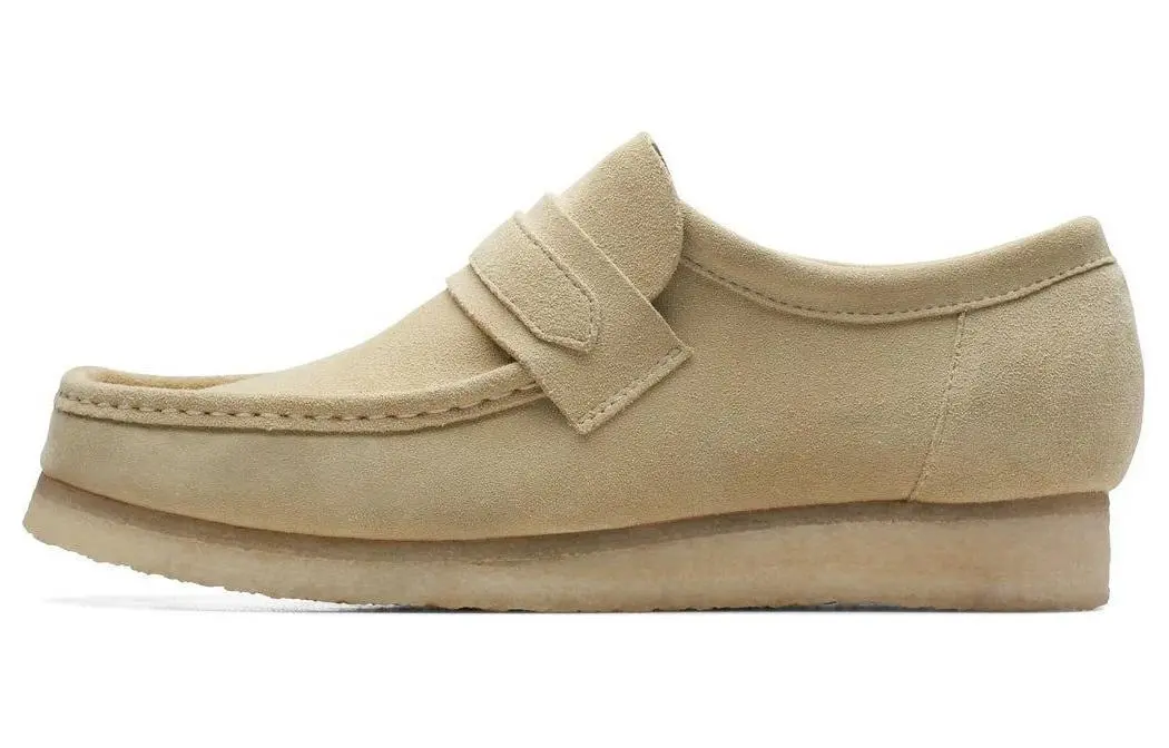 Clarks Suede Casual Shoes Men's Beige