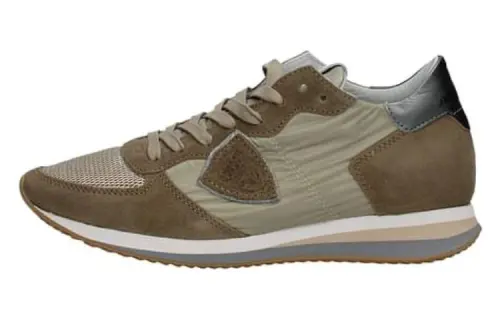 PHILIPPE MODEL Leather Low top Sports Casual Shoes Women's Brown