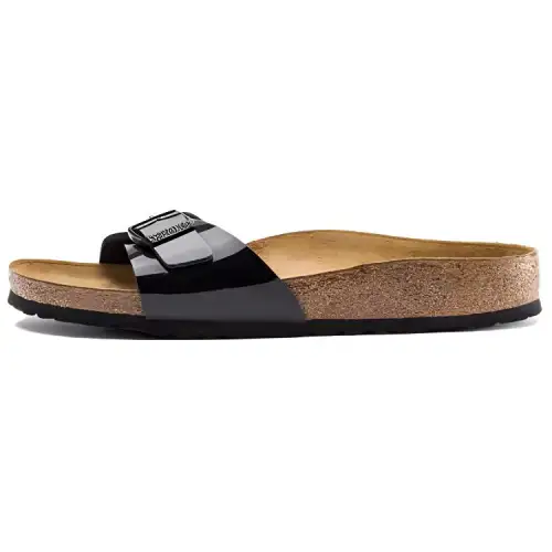 Birkenstock Madrid Rubber Sole Abrasion Resistant Slide Slippers Unisex Black