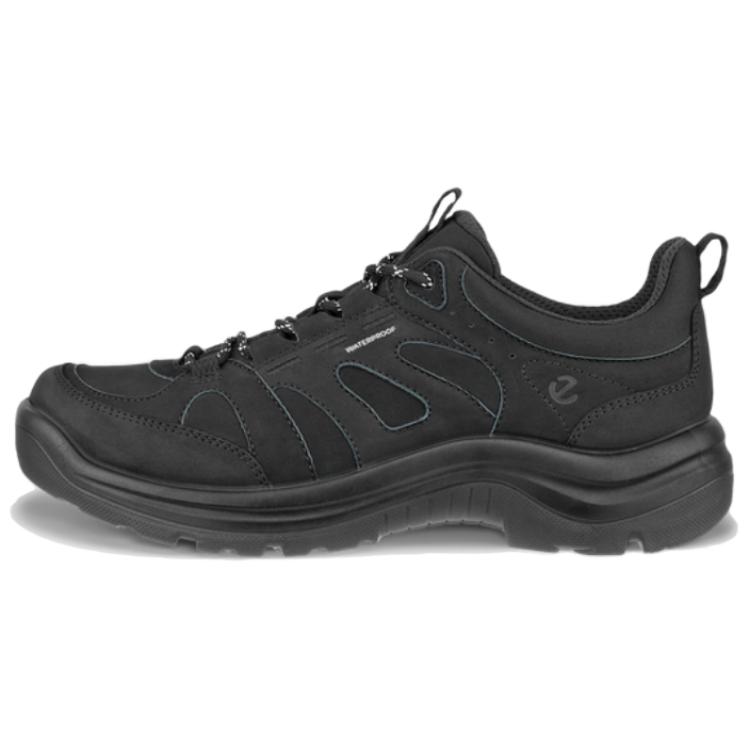 Ecco Leather Fashion Trend Low top Outdoor Shoes Women’s Black