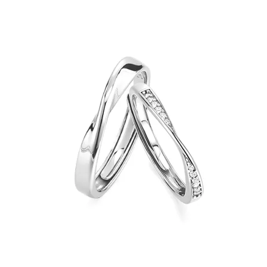 KADER Rings Unisex Silver White