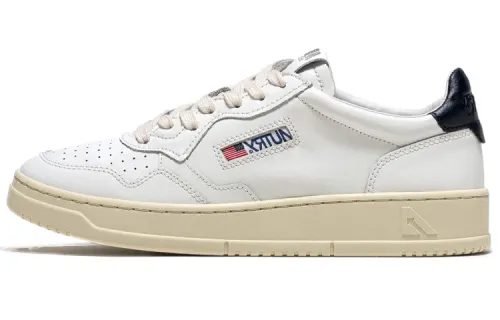 AUTRY Medalist Leather Low White Dark Blue
