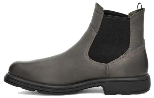 UGG Leather Ankle Length Chelsea Boots Men's Gray