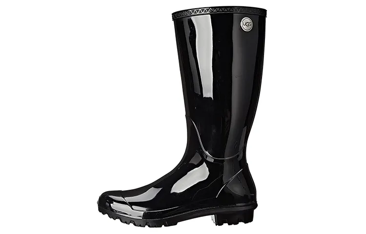 UGG Rubber Knee high Boots Women's Black