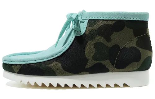 Clarks x A BATHING APE Suede Ankle Boots Men's Blue