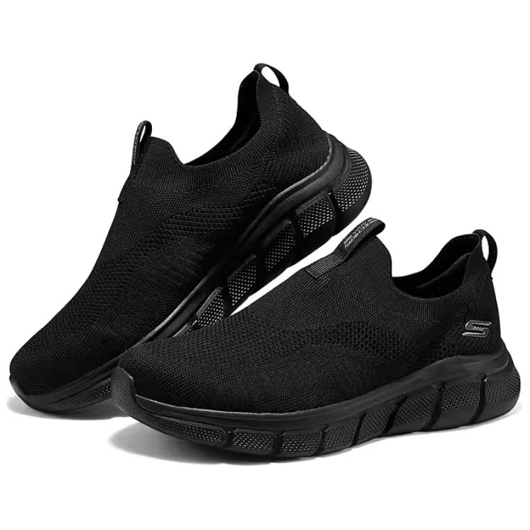 Skechers BOBS B FLEX Comfortable And Breathable Abrasion Resistant Low top Casual Shoes Men’s Black