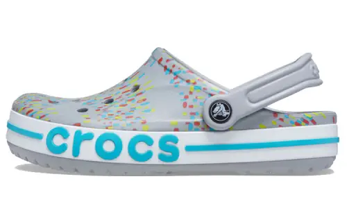 Crocs Printing Beach Unisex Gray Blue Sandals 'Grey Blue'