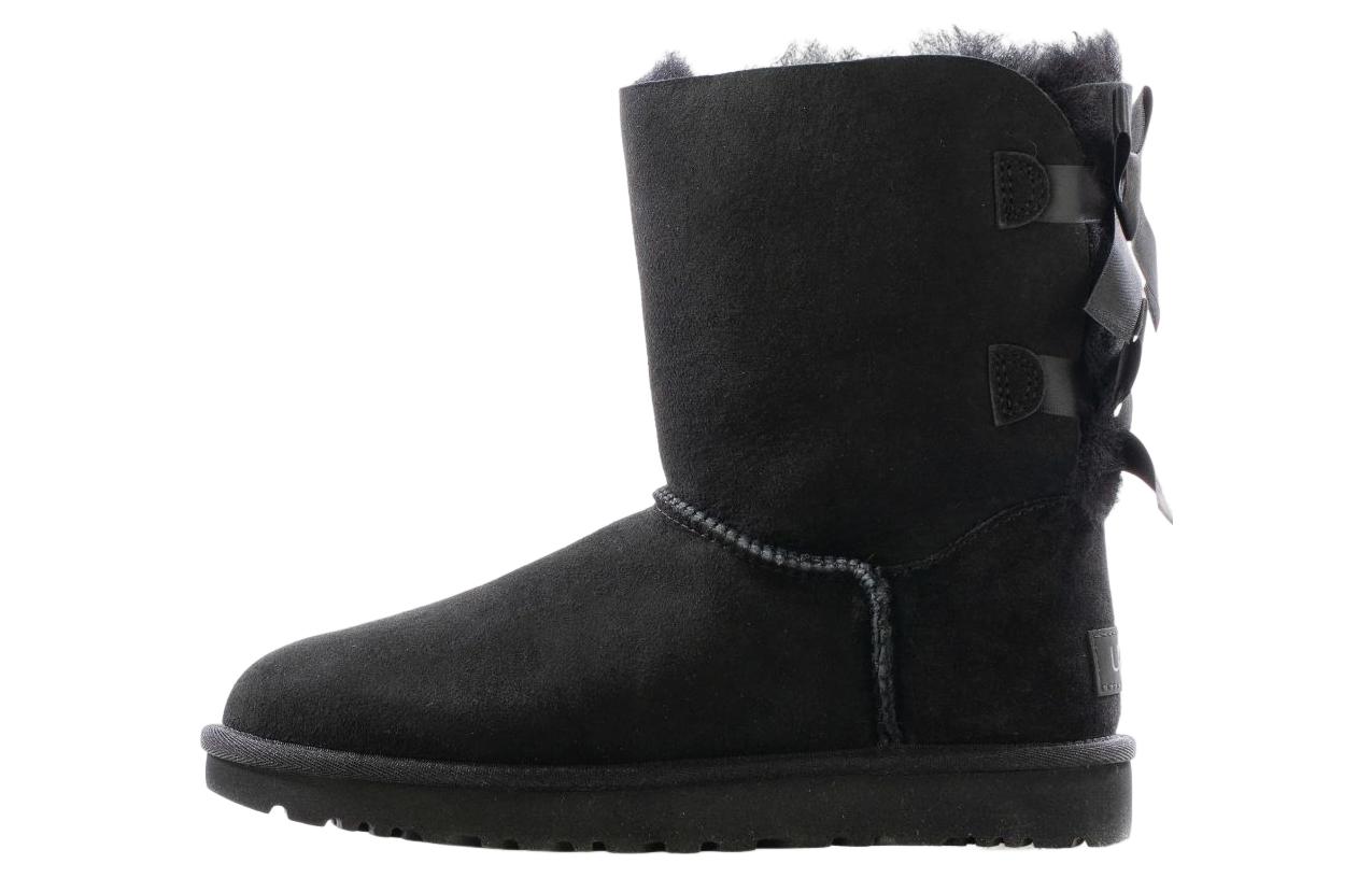 Женские сапоги UGG Bailey Bow II Boot (черные)