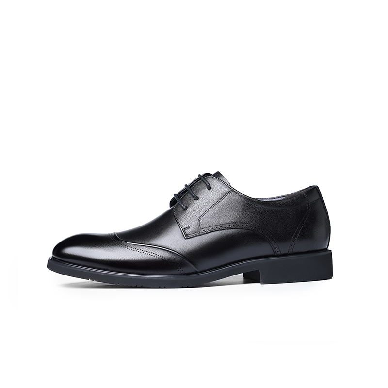LAORENTOU for the elderly, first-layer cowhide, office workers commuting, business husband shoes, non-slip and wear-resistant, formal leather shoes, men's style