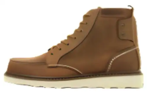 CAT Cow Leather Short Combat Boots Men's Brown