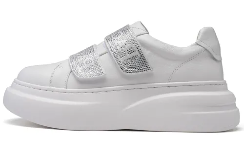 PACO GIL Top Grain Cow Leather Casual Shoes Women's White