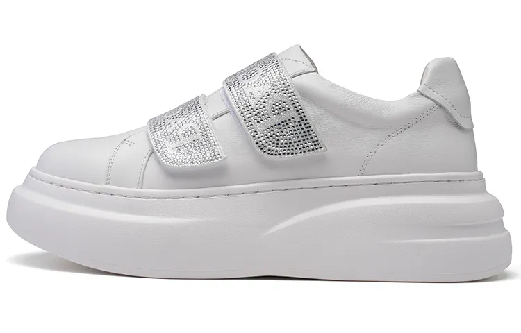 PACO GIL Top Grain Cow Leather Casual Shoes Women's White