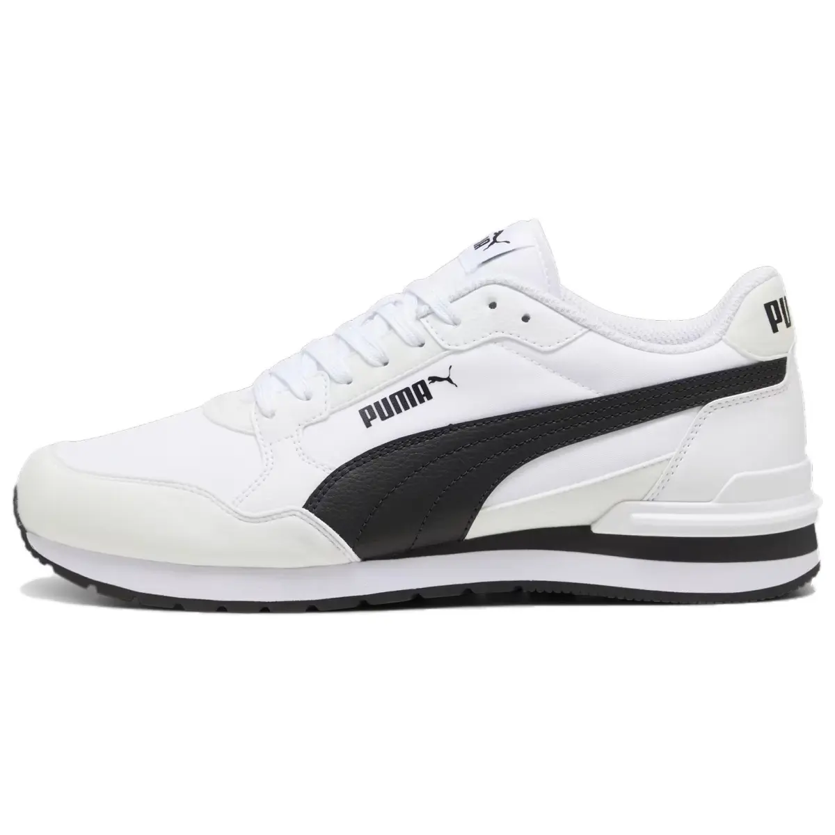 PUMA St Runner Abrasion Resistant Low top Casual Shoes Unisex Black White