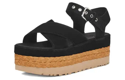 UGG Aubrey Ankle Sandal Black Women's