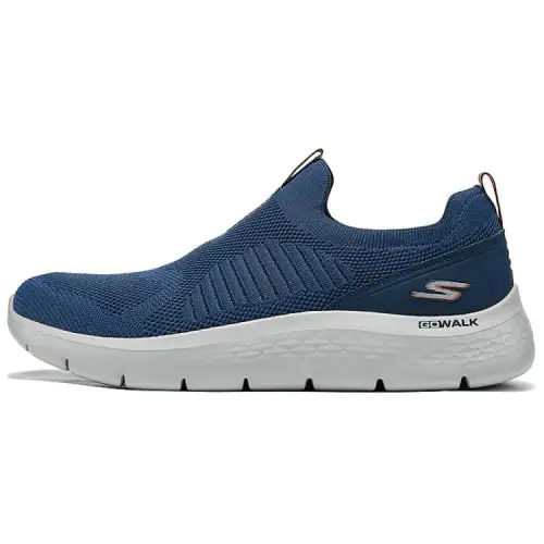 Skechers Go Walk Fle Breathable And Resilient Low top Casual Shoes Men's Blue White
