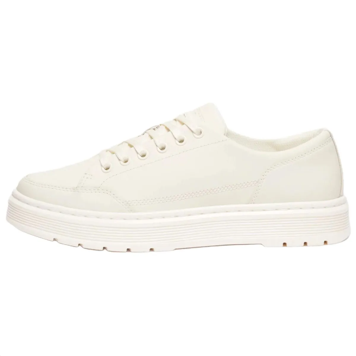 Dr.Martens Brookline Cow Leather Fashion Trend Abrasion Resistant Low top Casual Shoes Unisex Ecru