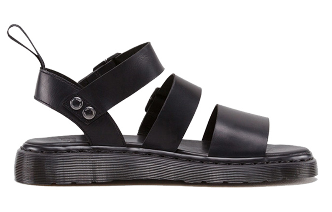 Dr.Martens Leather Roman Sandals Unisex Black