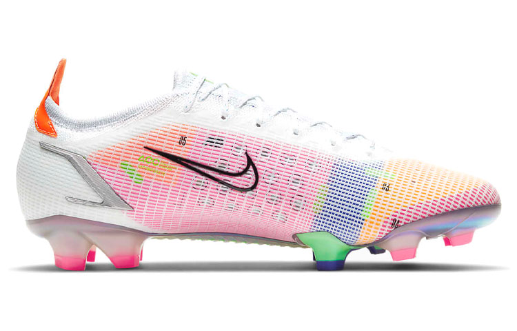 бутсы Nike Mercurial Vapor 14 FG (бело-цветные) — 白/彩 — фото 2