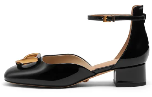 CHARLES&KEITH ITZY High Heels Women's Black/Nude Flesh