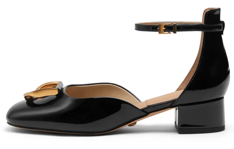 CHARLES&KEITH ITZY High Heels Women's Black/Nude Flesh