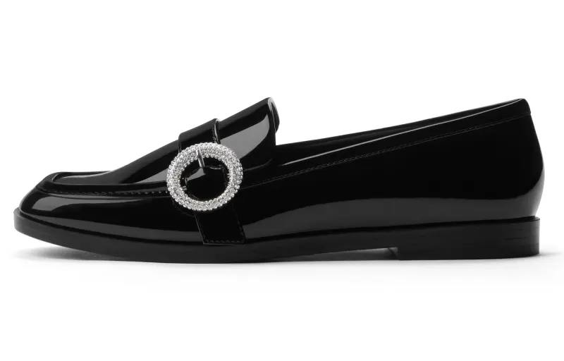 CHARLES&KEITH Pu Loafers 1.6cm Women's