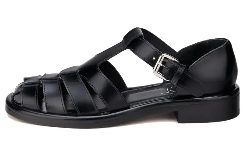 AGL Leather Roman Sandals Women's Black