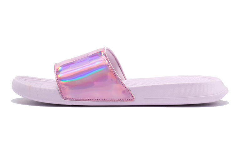Женские шлепанцы PUMA Popcat Chrome (фиолетовые) — Фиолетовый — фото 1