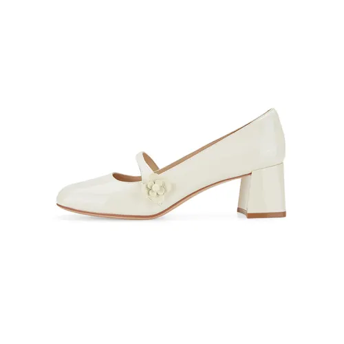 D FUSE SCANDINAVIA Cow Leather, Patent Leather Block Heel Mary Jane Shoes Women's