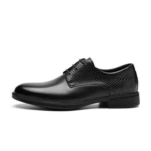 CARTELO Cow Leather Dress Shoes Men's Black