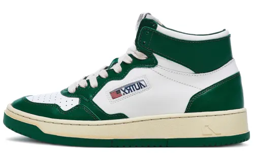 AUTRY Skateboard Shoes Women's Mid Top White/Green