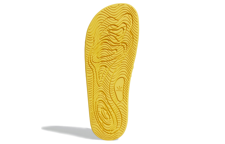Шлепанцы adidas originals Chancletas Hu Slides (желтые) — Жёлтый — фото 6