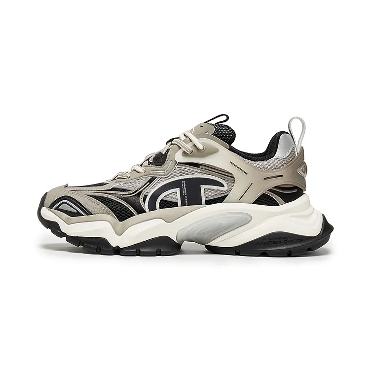 Champion Shark Tooth Shark Shoes Power Armor Fabric Balance Low-top Casual Shoes Men's Pebble Silver Gray Black
