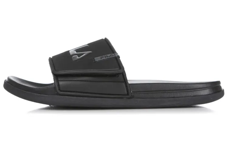 FILA Rubber Sole Slide Slippers Unisex Black