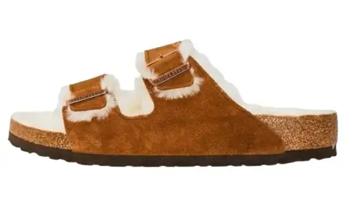 Birkenstock Slide Slippers Men's Brown