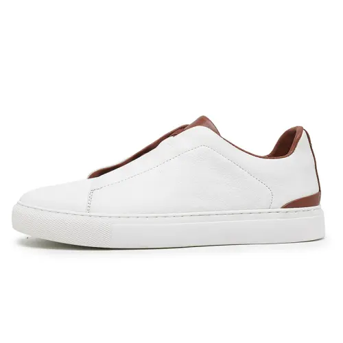 ENRICO COVERI Top Grain Cow Leather Lightweight Low top Casual Shoes Unisex