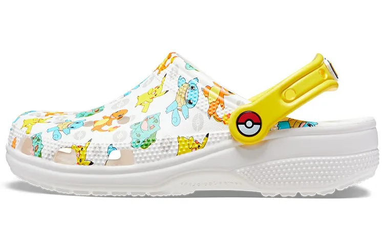 Crocs x Pokemon Classic Clog EVA Clogs Unisex Multicolor White