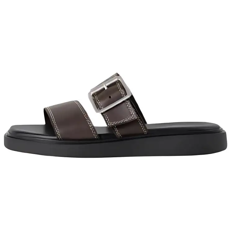 VAGABOND SHOEMAKERS Slip Resistant Slide Slippers Women's Dark Brown