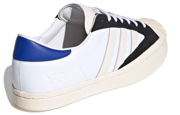 Кеды adidas Y-3 Yohji Star (бело-черно-синие) — фото 4