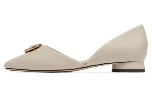 CHARLES&KEITH Fabric Casual Shoes Women's Milk White